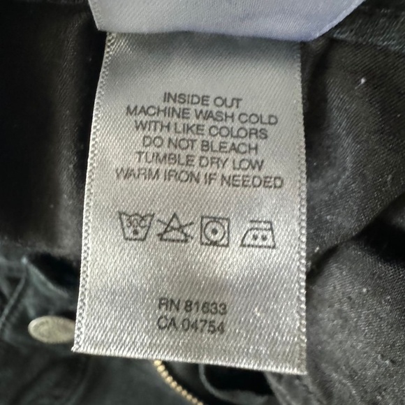 Kenneth Cole Reaction Black Capri Denim Jeans | Size 6 | Stretch Cotton - Picture 7 of 12